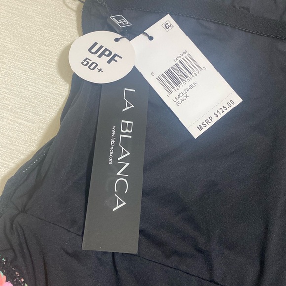 LA BLANCA Women's Standard Lingerie One Piece Swimsuit w Tommy Control Size 6 - Picture 7 of 8